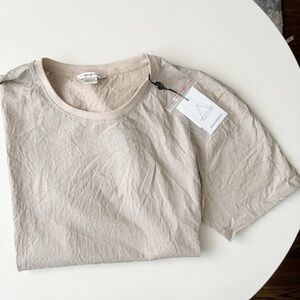 Eleven Paris Crackle Short Sleeve T-Shirt Oxford Tan Men’s Size XXL New